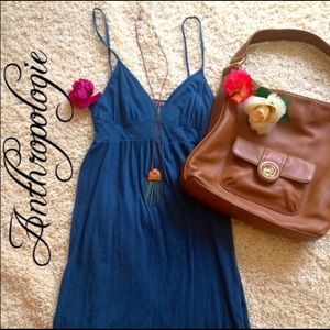 Anthropology Blue Dream Dress